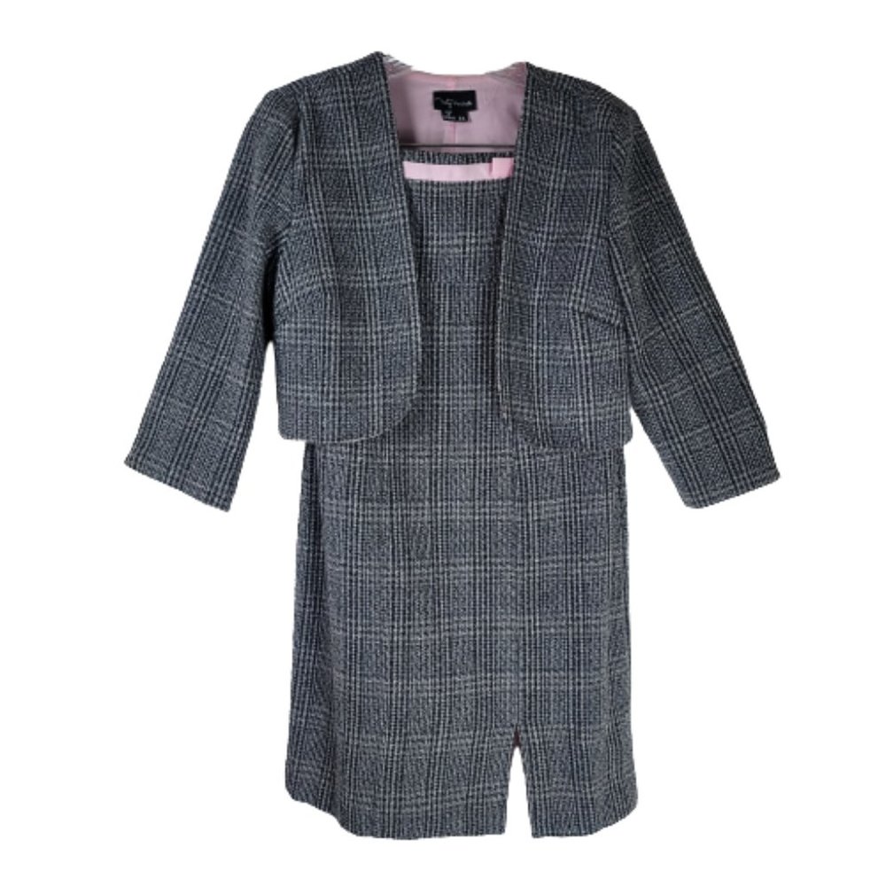 My Michelle Tweed Strapless Dress and Jacket